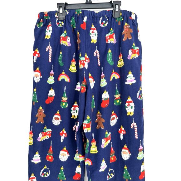 Hanna Andersson Flannel Pajama Pant Christmas Heirloom Ornaments Unisex Medium - Picture 5 of 10